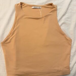 Women's Tan Crop Top